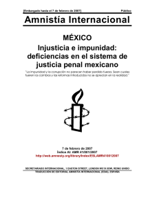 Injusticia e impunidad - Amnistía Internacional México