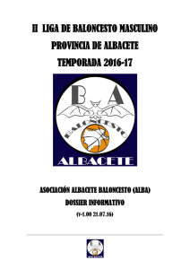 Dossier Liga Provincial ALBACETE - APBCLM