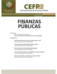 Revista Finanzas Públicas >> México 2014 >> Número 20
