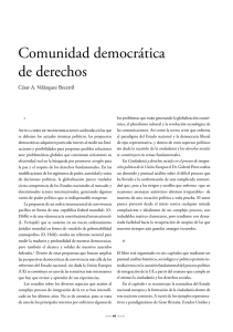 Comunidad democrática de derechos