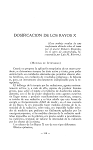 DOSIFICACION DE LOS RAYOS X