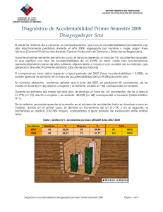 Diagnóstico de Accidentabilidad Primer Semestre 2008