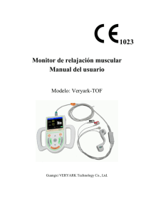 Monitor de relajación muscular Manual del usuario