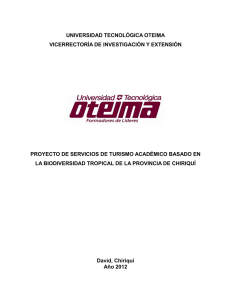 Proyecto Turismo Académico - Universidad Tecnológica Oteima