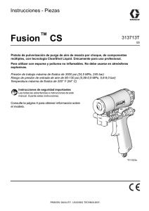 313713T - Fusion CS Pistola de Pulverización, Instrucciones