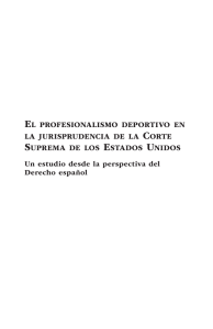 EL PROFESIONALISMO DEPORTIVO EN LA