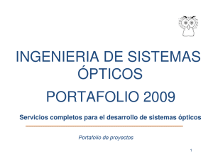 Portada 2009 - Optical development