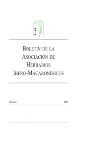 Boletín de la Asociación de Herbarios Ibero