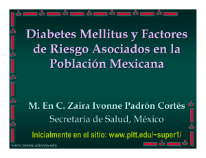 Diabetes mellitus y factores de riesgo asociados en la población
