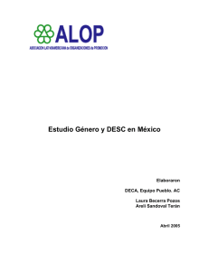 Estudio Género y DESC en México