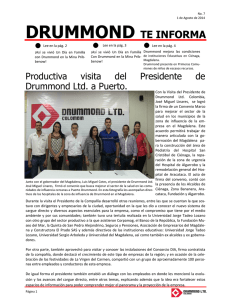 drummond te informa - Drummond Ltd. Colombia