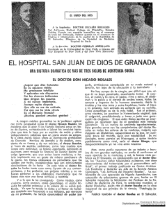 El Hospital San Juan de Dios de Granada