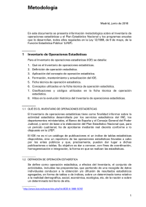 Metodología - Instituto Nacional de Estadistica.
