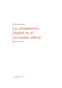 La competencia digital en el currículum oficial