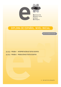 Diploma de Español como Lengua Extranjera (DELE), DELE 2007