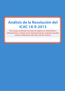 Análisis de la Resolución del ICAC 18-9-2013