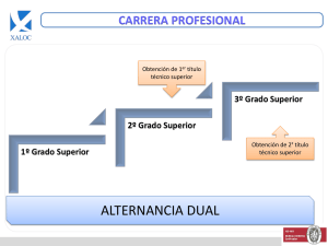 ORGANIZACIÓN DE LAS CARRERAS PROFESIONALES