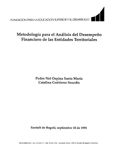 Metodología para el Análisis del Desempeño