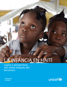 la infancia en haití