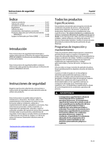 Índice Introducción Instrucciones de seguridad Todos los productos