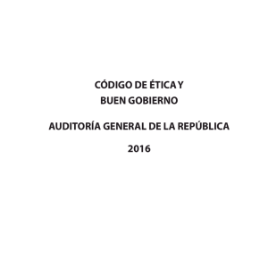 Código de Etica y Buen Gobierno - Auditoría General de la República