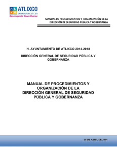 manual de procedimientos y organización de la dirección general