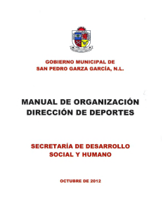 manual de organizacion direccion de deportes