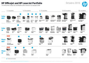 HP Officejet and HP LaserJet Portfolio