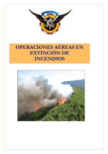 operaciones aéreas en extinción de incendios