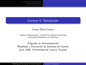 Lecture 4: Simulación