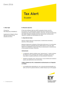 Tax Alert - Autoconsumo IVA