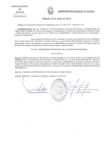 Boletín Oficial JUNIO 2015 Promeba III. Ratificando Convenios con