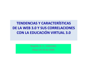 Tendencias Web 3.0 E-learning 3.0 ACESAD