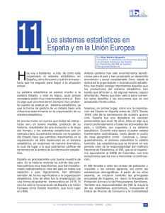 11 Los sistemas estadisticos en España y en la Union Europea