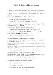 Probar que la clase P es cerrada bajo unihon, interseccihon