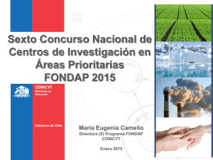 Presentación Lanzamiento Sexto Concurso FONDAP 2015
