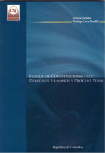 Bloque de Constitucionalidad - Centro de Estudios de Justicia