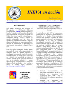 Número 1 (marzo 2006) - ineva - Universidad de Puerto Rico
