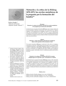 Nietzsche y la crítica de la Bildung. 1870-1872