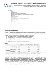 AGUA POTABLE Y SANEAMIENTO: MÉXICO