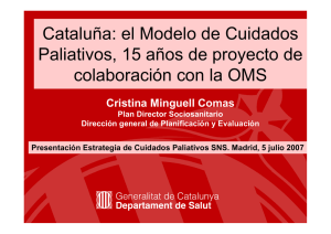 Cataluña: el Modelo de Cuidados Paliativos, 15 años de proyecto