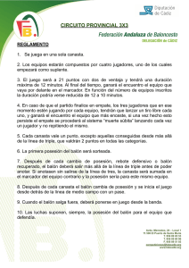 Reglamento Circuito 3x3 - Federación Andaluza de Baloncesto