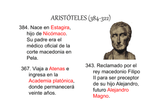 ARISTÓTELES (384‐322)