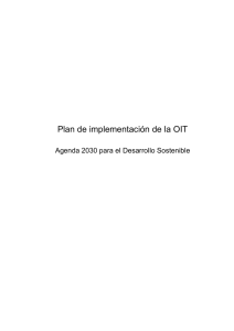 Plan de implementación de la OIT-Agenda 2030 para el Desarrollo