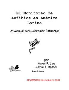 El Monitoreo de Anfibios en America Latina
