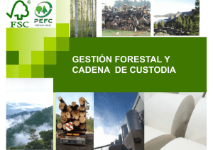 GESTIÓN FORESTAL Y CADENA DE CUSTODIA