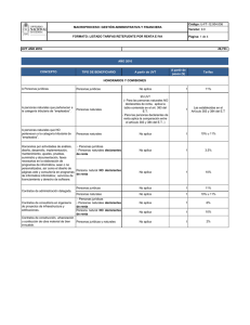 U-FT-12.004.036 - Listado tarifas retefuente por renta e IVA