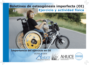 Boletín de Ejercicios y actividad física en Osteogénesis