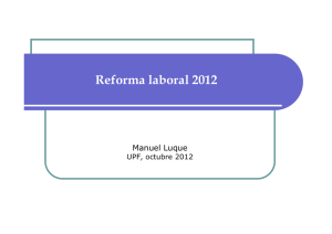 Reforma Laboral 2012: Flexibilidad Interna