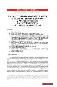 La inactividad administrativa... Luis Lafont Nicuesa
